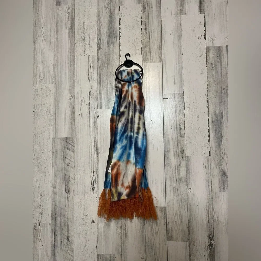 Looney Tunes Tie-Dye Scarf With Fringe Bugs Bunny & Lola Bunny Patch Space Jam S